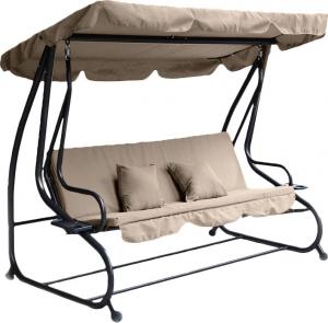 Furnide Huśtawka ogrodowa "Relax Plus" beżowa (1602) 7