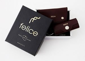 Piórnik Felice Skórzane damskie etui na długopisy, pióro FA13 czarne 3