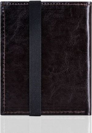 Solier Brązowe skórzane portfel etui na paszport SOLIER ALIVIA 2