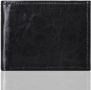Solier Elegancki czarny skórzany męski portfel SOLIER TESSA 2