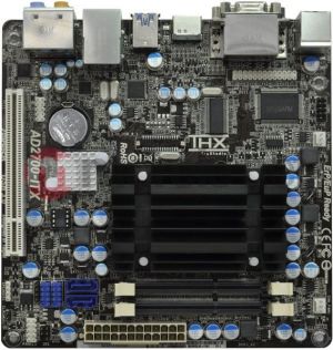 Płyta główna ASRock AD2700-ITX Intel NM10 Dual Atom D2700 (CPU/VGA/DZW/GLAN/SATA/DDR3 SO-DIMM) Mini-ITX (AD2700-ITX) 1