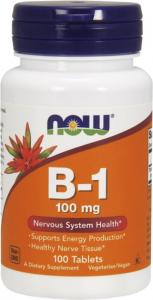 NOW Foods Vitamin B-1 100mg 100 tabletek 1