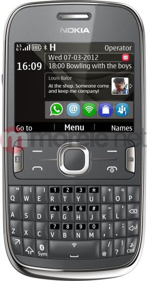 Telefon komórkowy Nokia 302 ASHA Dark Grey 1