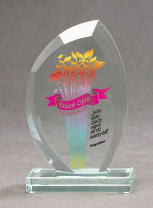 Victoria Sport Trofeum szklane z nadrukiem kolorowym LuxorJet i etui 1