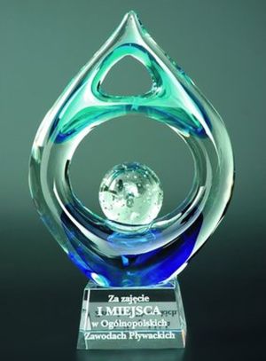 Victoria Sport Trofeum szklane grawerowane z etui 1