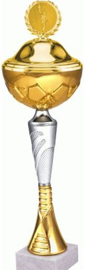 Victoria Sport Puchar metalowy złoty z przykrywką 9044/AP 1