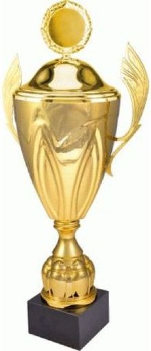 Victoria Sport Puchar metalowy złoty z przykrywką 4126/EP 1