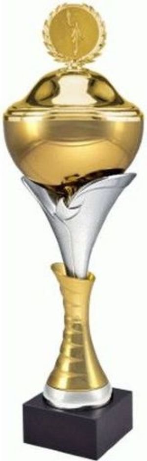 Victoria Sport Puchar metalowy złoty z przykrywką 7135/CP 1