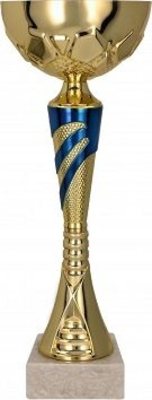 Victoria Sport Puchar metalowy złoto-niebieski 9047A 1