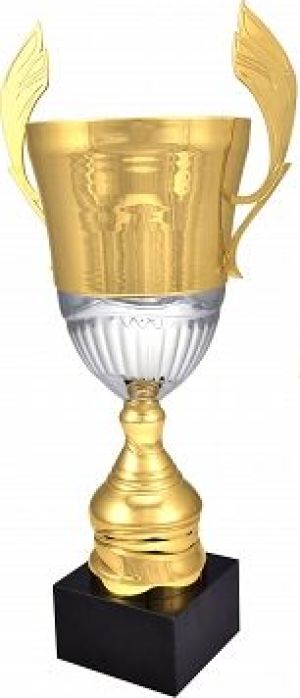 Victoria Sport Puchar metalowy złoto-srebrny 4128B 1