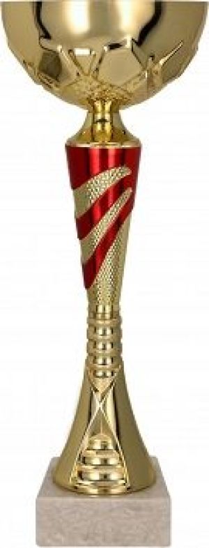 Victoria Sport Puchar metalowy złoto-czerwony 9045C 1