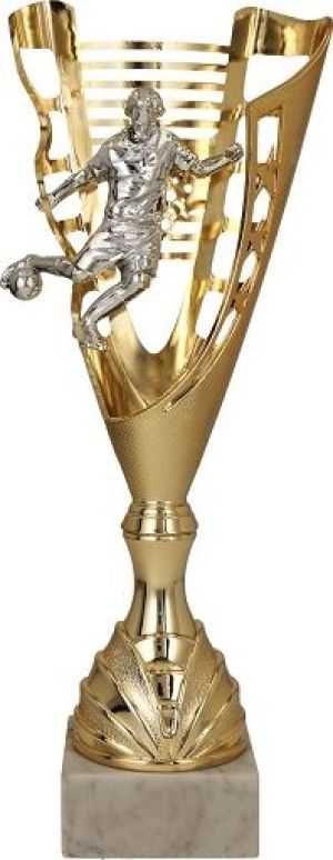 Victoria Sport Puchar plastikowy złoto-srebrny p.nożna 4182B 1