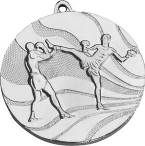 Victoria Sport Medal srebrny- kick boxing - medal stalowy 1