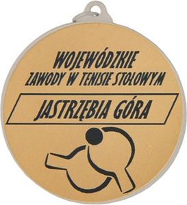 Victoria Sport Medal srebrny stalowy- piłka siatkowa z grawerowaniem laminat 1