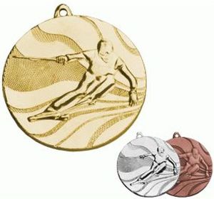 Victoria Sport Medal złoty zjazd narciarski - medal stalowy 1