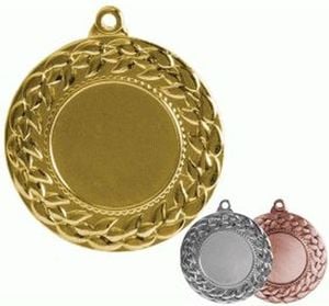 Victoria Sport Medal złoty z miejscem na emblemat 25 mm - medal stalowy 1
