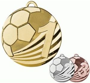 Victoria Sport Medal zamak złoty piłka nożna 1