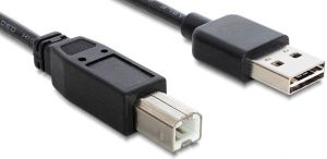 Kabel USB Delock USB-A - USB-B 5 m Czarny (85553) 1