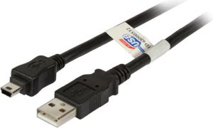 Kabel USB EFB USB-A - miniUSB 1.8 m Czarny (K5251SW.1,8) 1