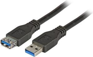Kabel USB EFB USB-A - USB-A 3 m Czarny (K5237.3) 1