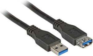 Kabel USB EFB USB-A - USB-A 3 m Czarny (K5237.3) 2