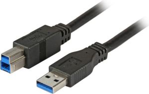Kabel USB EFB USB-A - USB-B 1 m Czarny (K5236.1) 1
