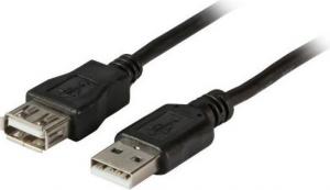 Kabel USB EFB USB A - USB A gniazdo 0.5m czarny (K5248.0,5) 1