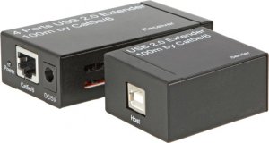 Kabel USB EFB USB2.0 Extender Cat.5e/6 100m, 4-Port, inkl. Netzteil 1