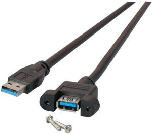 Kabel USB EFB USB-A - USB-A 0.5 m Czarny (K5265SW.0,5) 1