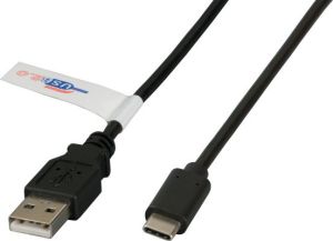 Kabel USB EFB USB-A - USB-C 2 m Czarny (K5258SW.2) 1