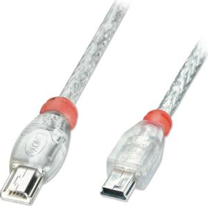 Kabel USB Lindy 2.0 OTG Typ Mini-A/Mini-B 1m 1