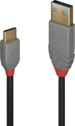 Kabel USB Lindy USB-A - USB-A 0.5 m Czarny (36885) 1