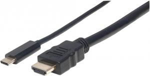 Kabel USB Manhattan USB-C - HDMI 1 m Czarny (152235) 1