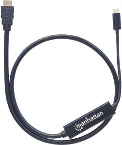 Kabel USB Manhattan USB-C - HDMI 1 m Czarny (152235) 4