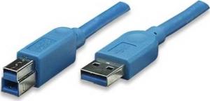 Kabel USB Techly USB-A - 3 m Niebieski (ICOC-U3-AB-30-BL) 1