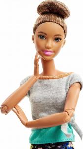 Lalka Barbie Mattel Made to Move - Kwiecista gimnastyczka, brunetka (FTG80/FTG82) 3