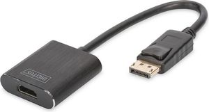 Kabel Digitus DisplayPort - HDMI 0.15m czarny (DA-70472) 1