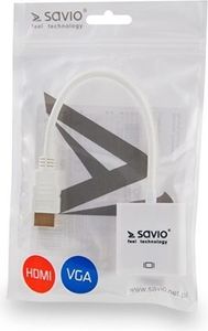 Adapter AV Savio HDMI - D-Sub (VGA) biały (CL-27B) 2