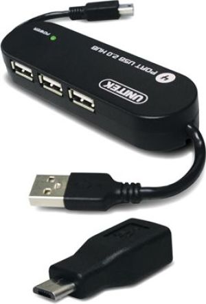 HUB USB Unitek 3xUSB 2.0 + ładowanie microUSB Y-2144 1