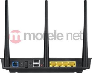 Router Asus DSL-N55U Annex A, Dwupasmowy, ADSL do 24Mbit/s, obsługa ADSL2/2+, IEEE 802.3/3u, IEEE 802.11a/b/g/n Black Diamond (Neostrada) 3