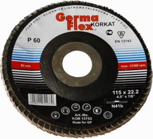 GERMAFLEX Średnica listkowa 125 mm P 40 (GLKN41B125-40) 2