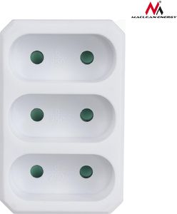 Maclean Gniazdko prądowe x3 plaskie MCE212 -MCE212 3