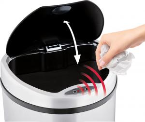 Kosz na śmieci Lamart Sensor bezdotykowy 58L stal nierdzewna (LT8045) 4