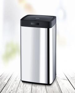 Kosz na śmieci Lamart Sensor bezdotykowy 45L stal nierdzewna (LT8044) 3