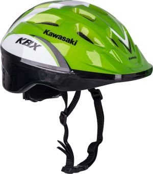 Kawasaki Kask na rower, rolki, hulajnogę Kawasaki Shikuro zielony, r. L (52-54) (16789-L) 1