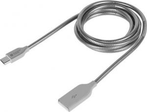 Kabel USB Natec USB-A - microUSB 1 m Srebrny (NKA-1205) 1
