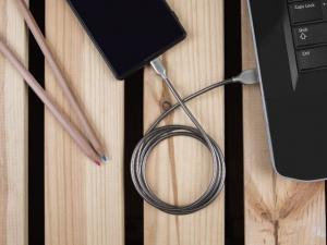 Kabel USB Natec USB-A - microUSB 1 m Srebrny (NKA-1205) 3