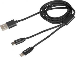 Kabel USB Natec USB-A - Lightning 1 m Czarny (NKA-1208) 1