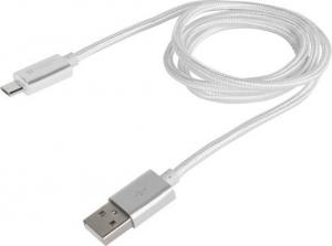 Kabel USB Natec USB-A - microUSB 1 m Srebrny (NKA-1211) 2