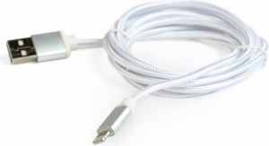 Kabel USB Gembird USB-A - Lightning 1.8 m Srebrny (CCB-mUSB2B-AMLM-6-S) 1